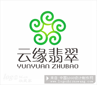 云缘翡翠logo设计欣赏