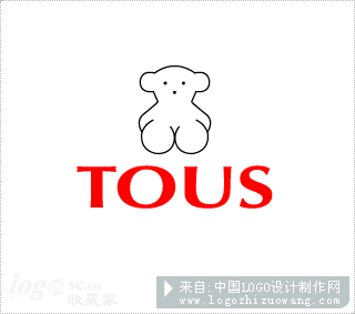 TOUS淘气小熊logo设计欣赏