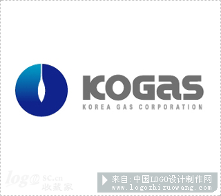 韩国天然气公司KOGASLOGO标志设计欣赏