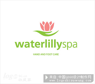 Waterlilly spa标志设计欣赏