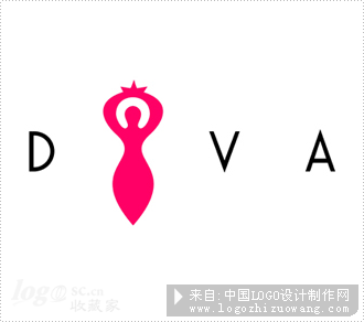 女神香水 DIVA标志设计欣赏