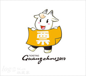 2010年广州亚运会票务标志设计欣赏