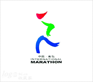 青岛国际马拉松logo设计欣赏