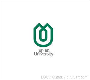 西安大学logo欣赏