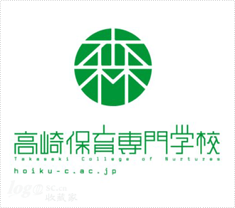 高崎保育专门学校logo设计欣赏