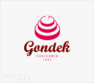 Gondek蛋糕店logo设计欣赏