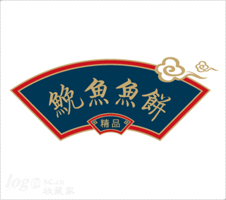 鱿鱼鱼饼logo设计欣赏