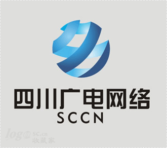 四川广电网络logo设计欣赏