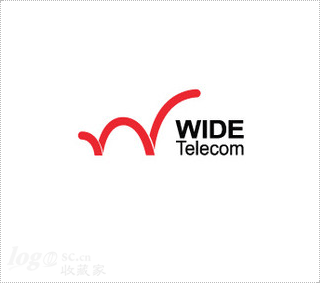 Wide telecom标志设计欣赏