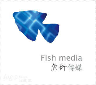 鱼衍传媒logo设计欣赏