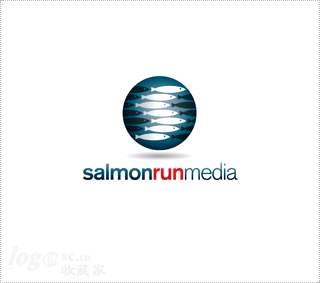 salmonrun media标志设计欣赏