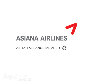 韩亚航空 Asiana Airlines标志设计欣赏