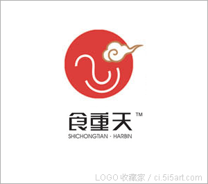 食重天logo设计欣赏