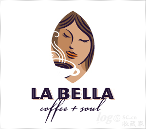 LA bella标志设计欣赏