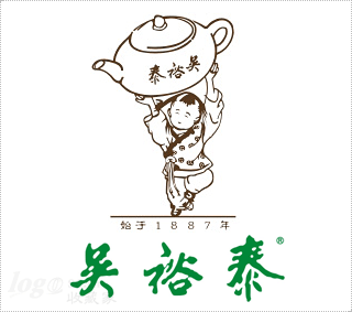吴裕泰茶庄logo设计欣赏