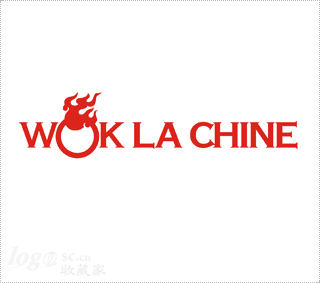 比利时WOK LA CHINE餐厅logo设计欣赏