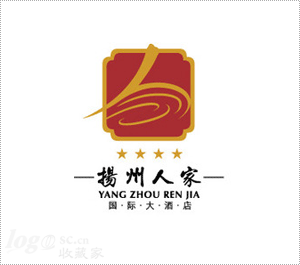 扬州人家酒店logo设计欣赏