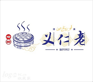 义仁老清真食品logo设计欣赏