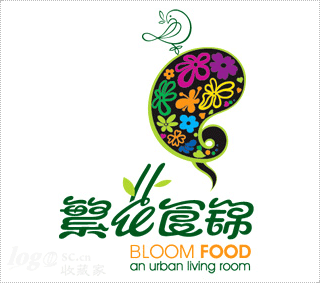 繁花食锦logo设计欣赏