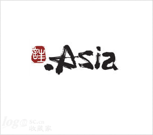 Aisa亚洲域名logo设计欣赏