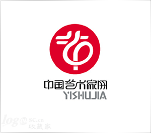 中国艺术家网logo设计欣赏