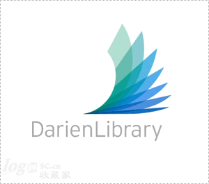 the Darien Library标志设计欣赏