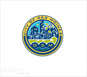 迪莫伊市logo设计欣赏