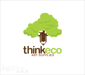 ThinkEco美术用品logo设计欣赏