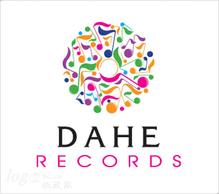 DAHE records 大河记录logo设计欣赏