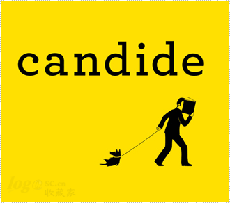 老实人书店 Candide标志设计欣赏