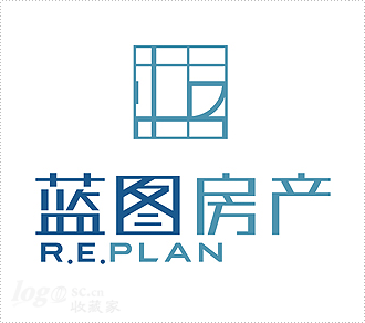 蓝图房产logo设计欣赏