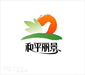 和平丽景logo设计欣赏