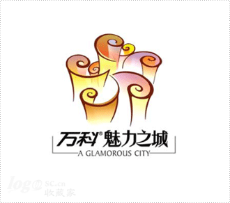 万科魅力之城logo设计欣赏