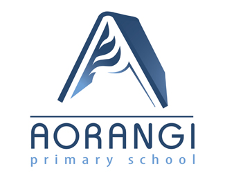 Aorangi primary school标志设计欣赏