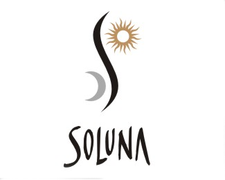 Soluna wine标志设计欣赏