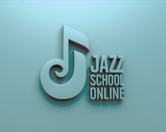 爵士乐学校在线网站logo设计欣赏