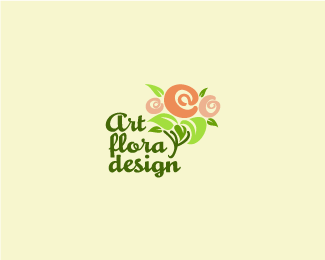 插花艺术设计在线商店logo设计欣赏