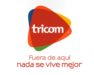 多米尼共和国电信公司Tricom 新logo设计欣赏