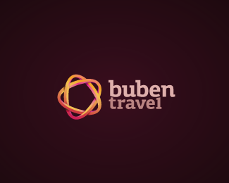 Buben 旅游社标志设计欣赏