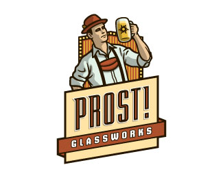 Prost! Glassworks by devey-logopond精选logo设计欣赏