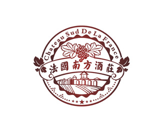 法国南方酒庄logo设计欣赏