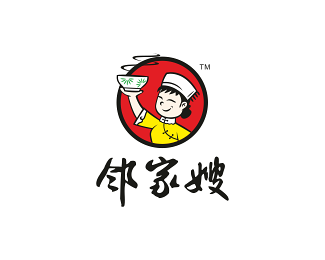 邻家嫂彩面坊logo设计欣赏