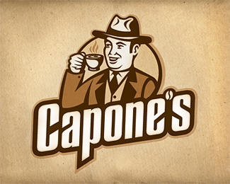 Capone's 咖啡厅logo