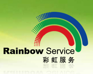 国美电器彩虹服务logo设计欣赏