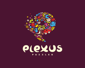 Plexus Puzzles 拼图游戏网站标志设计欣赏