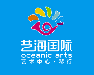 深圳市艺海国际艺术中心logo设计欣赏