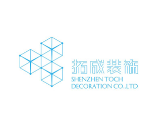 拓成装饰公司logo设计欣赏