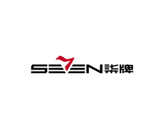 柒牌(SEVEN)标志logo设计
