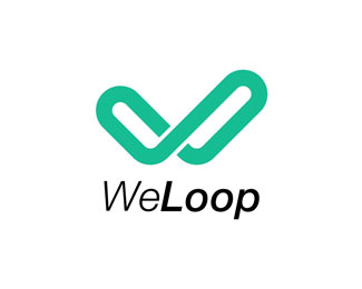 唯乐(WeLoop)标志logo设计