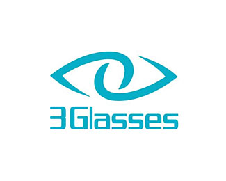 3Glasses标志logo设计